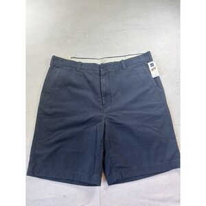 The Gap VTG Khaki 1980s Pleated Shorts Relaxed Fit Mens 42x9 Navy NWT NEW